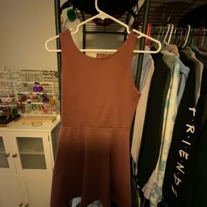 Forever 21 Mauve Open Back Dress